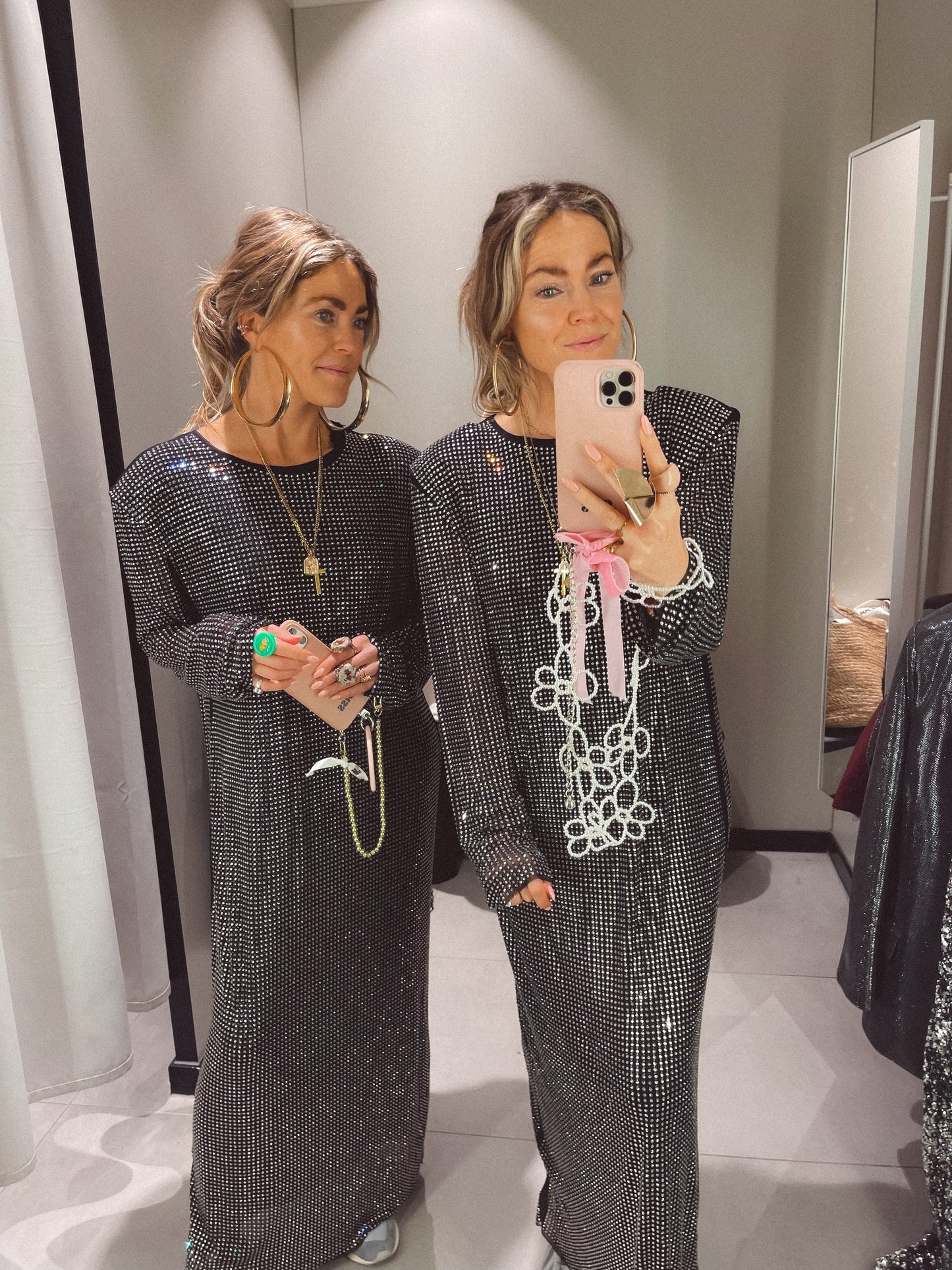 Pearls flower necklace 🤍🤍