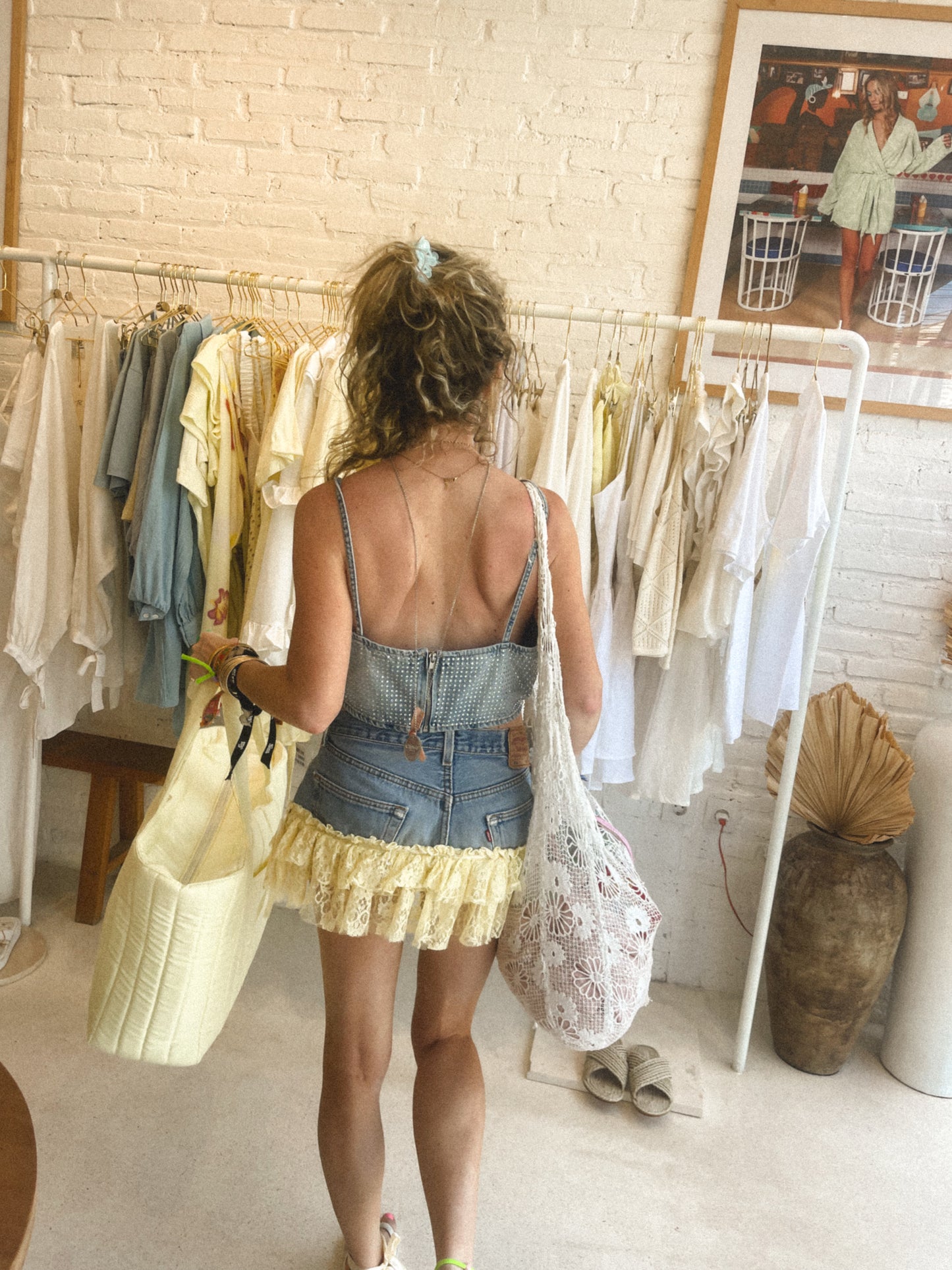 Lace bag - dreamy white lace