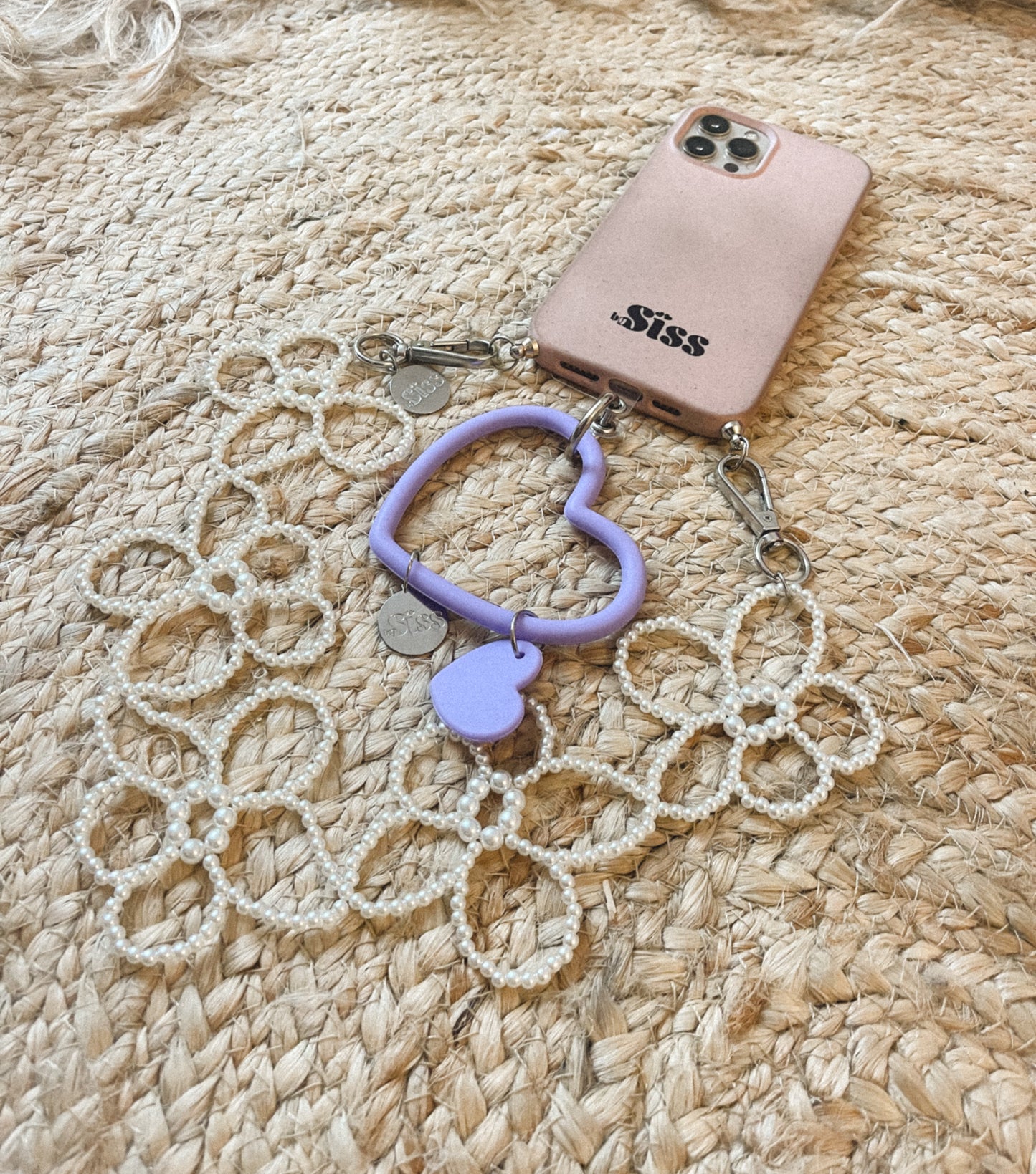 Pearls phone and bag charm