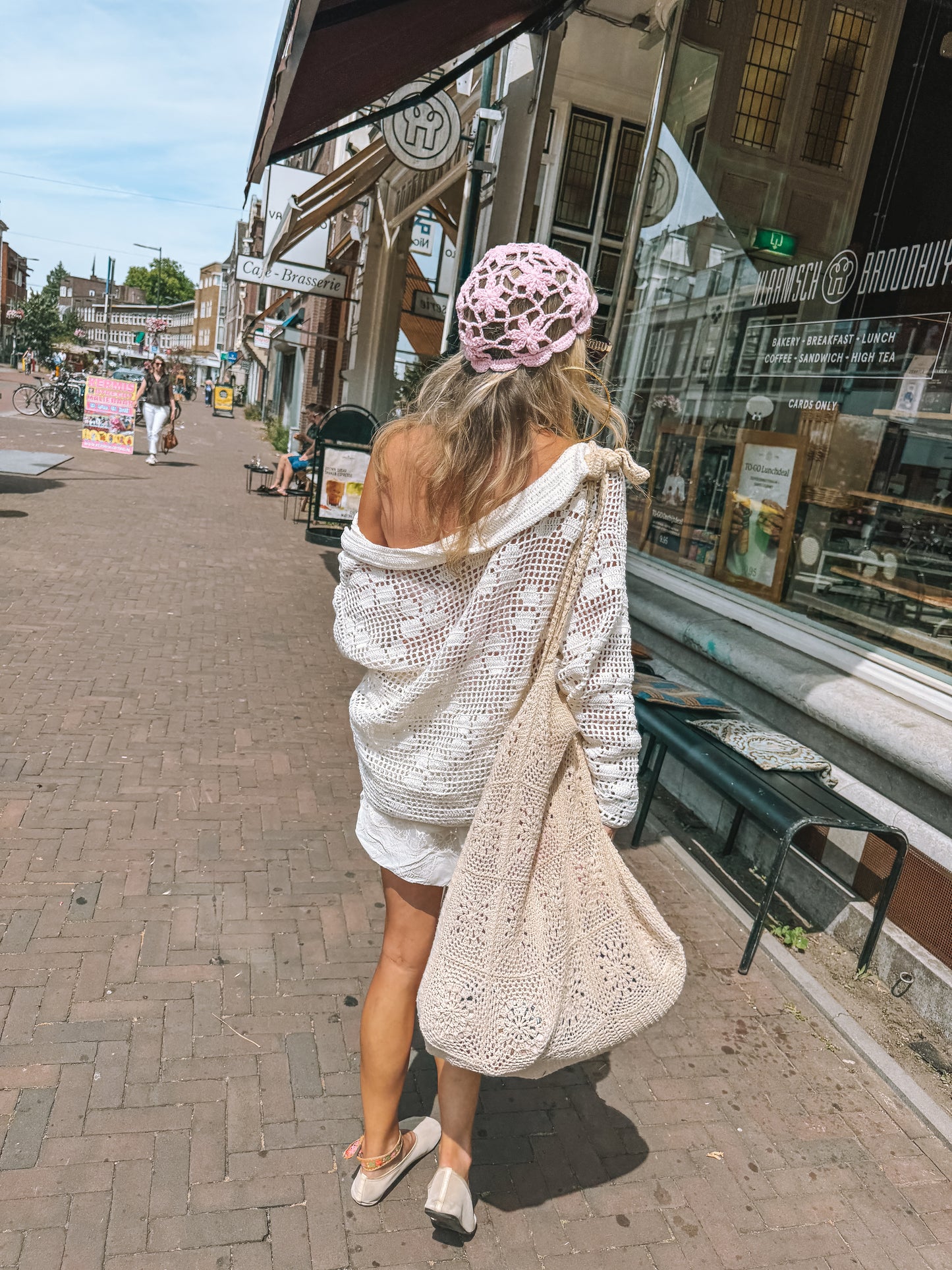 Crème de la crème crochet longsleeve shirt
