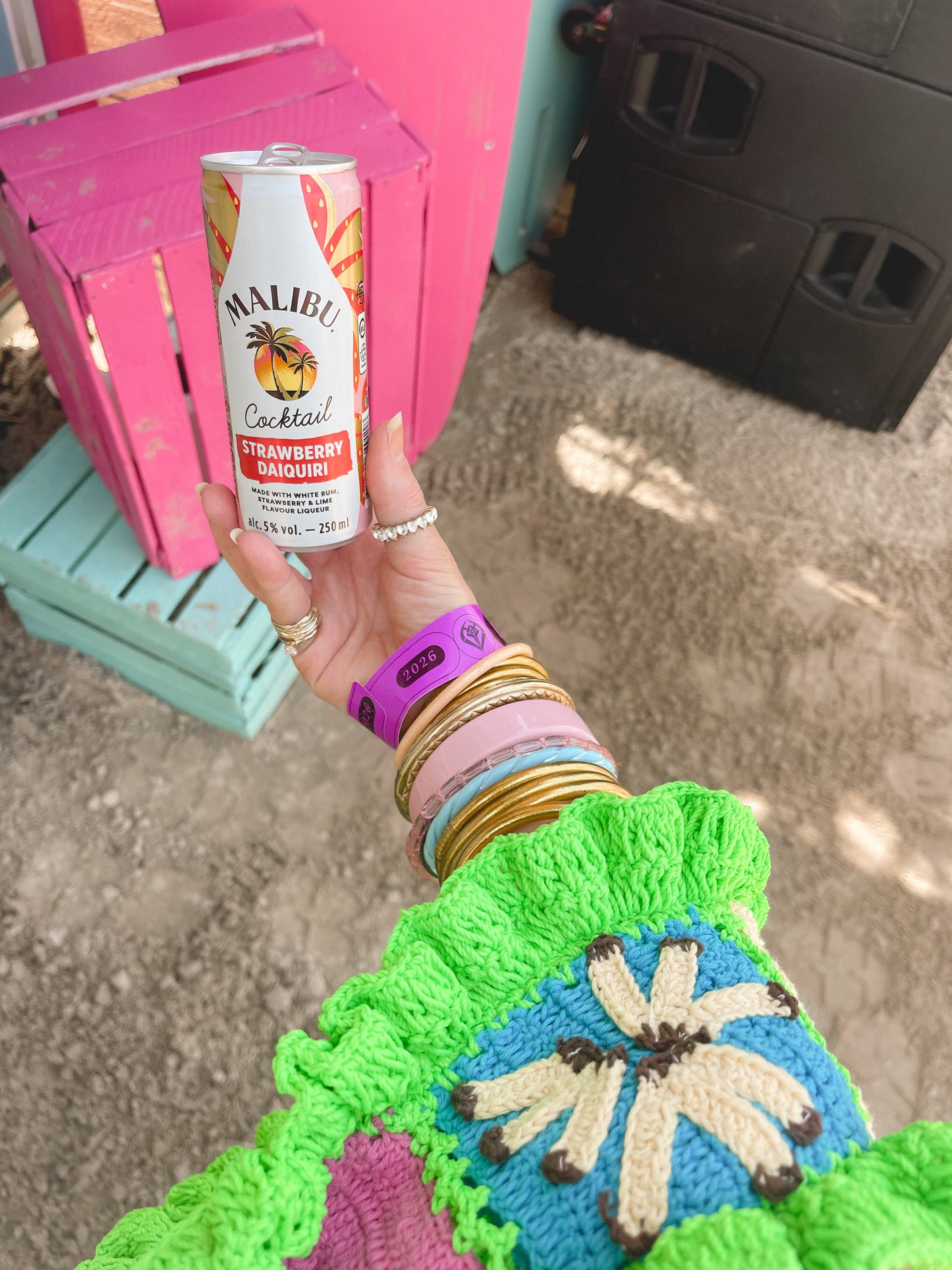 Bali Banana crochet ruffle strap