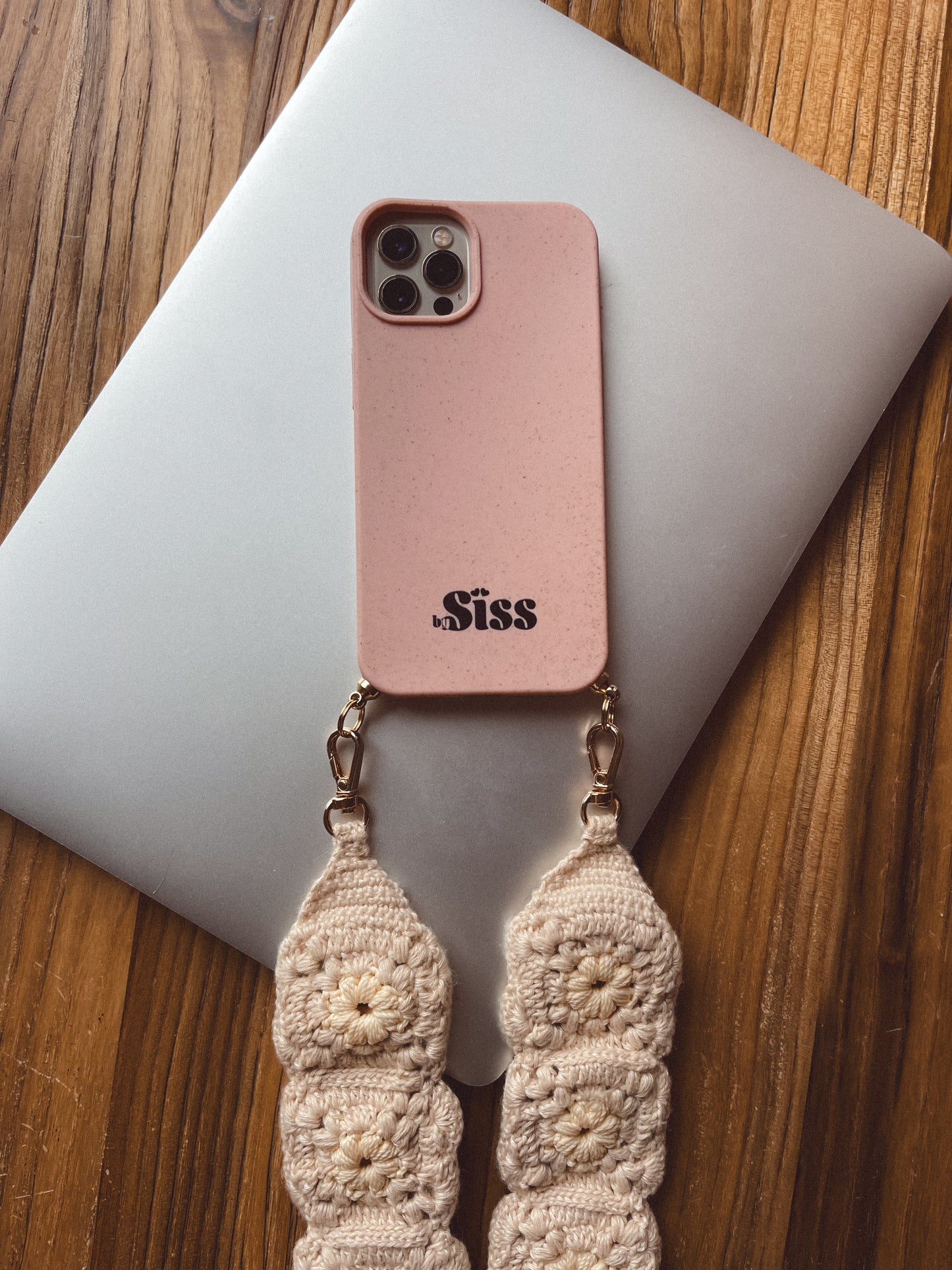 Bali crochet phone and bag charm