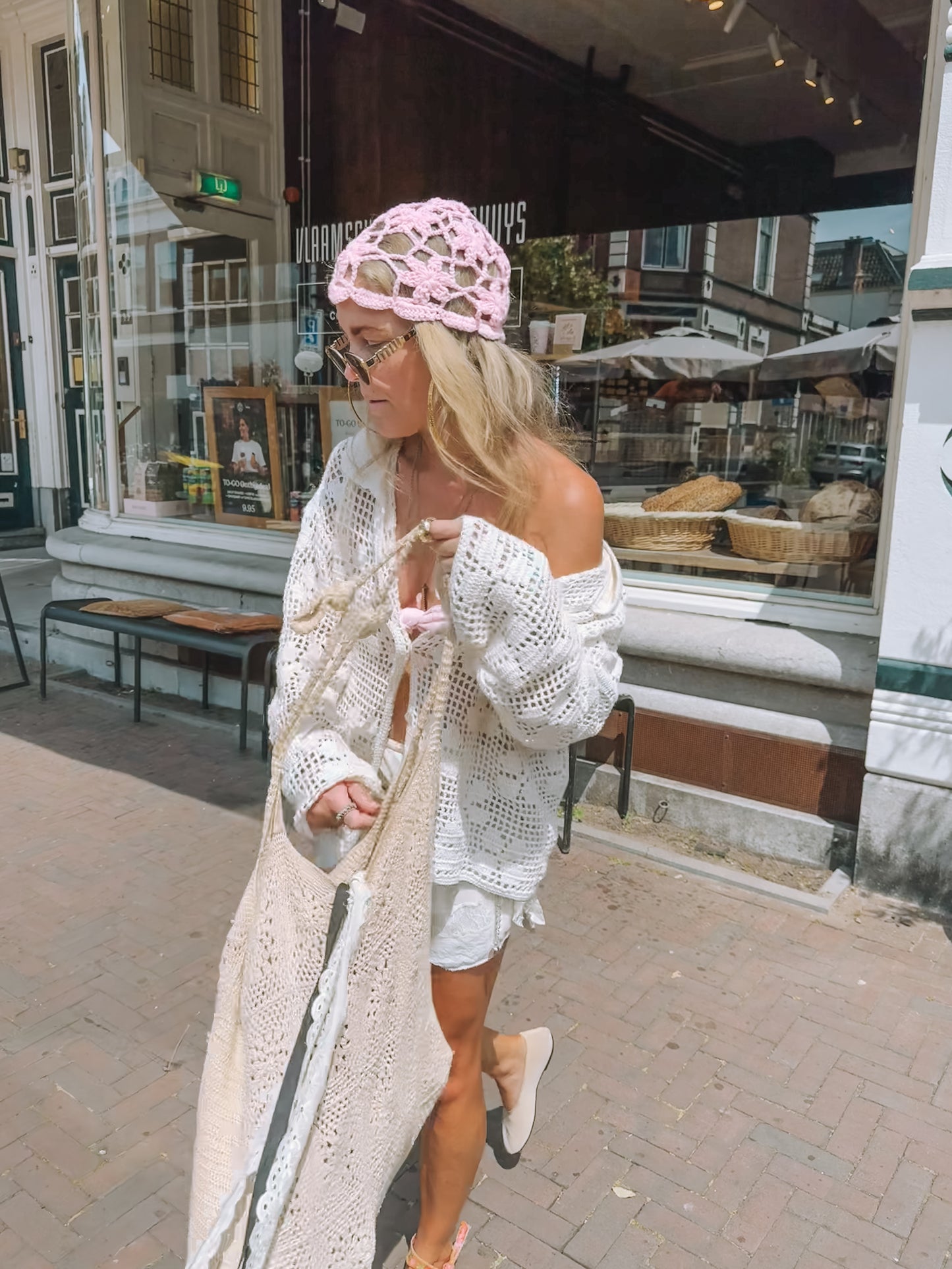Crème de la crème crochet longsleeve shirt