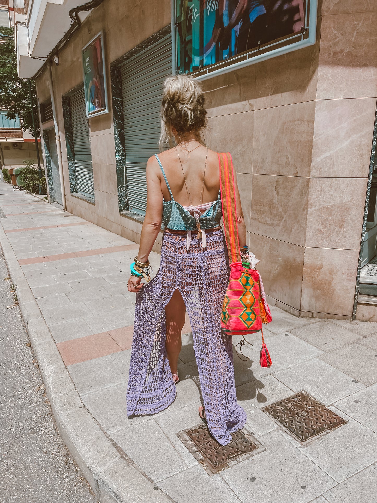 Mermaid crochet maxi skirt
