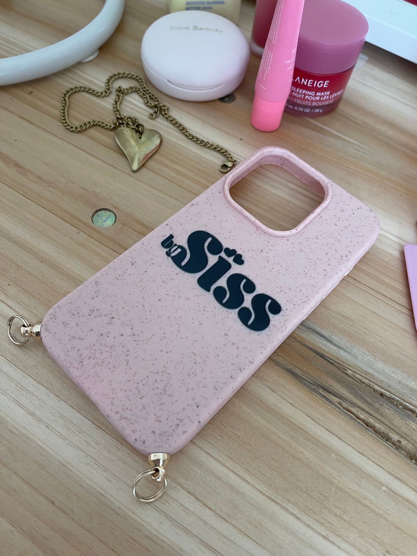 Confetti bySiss phone cover - soft pink