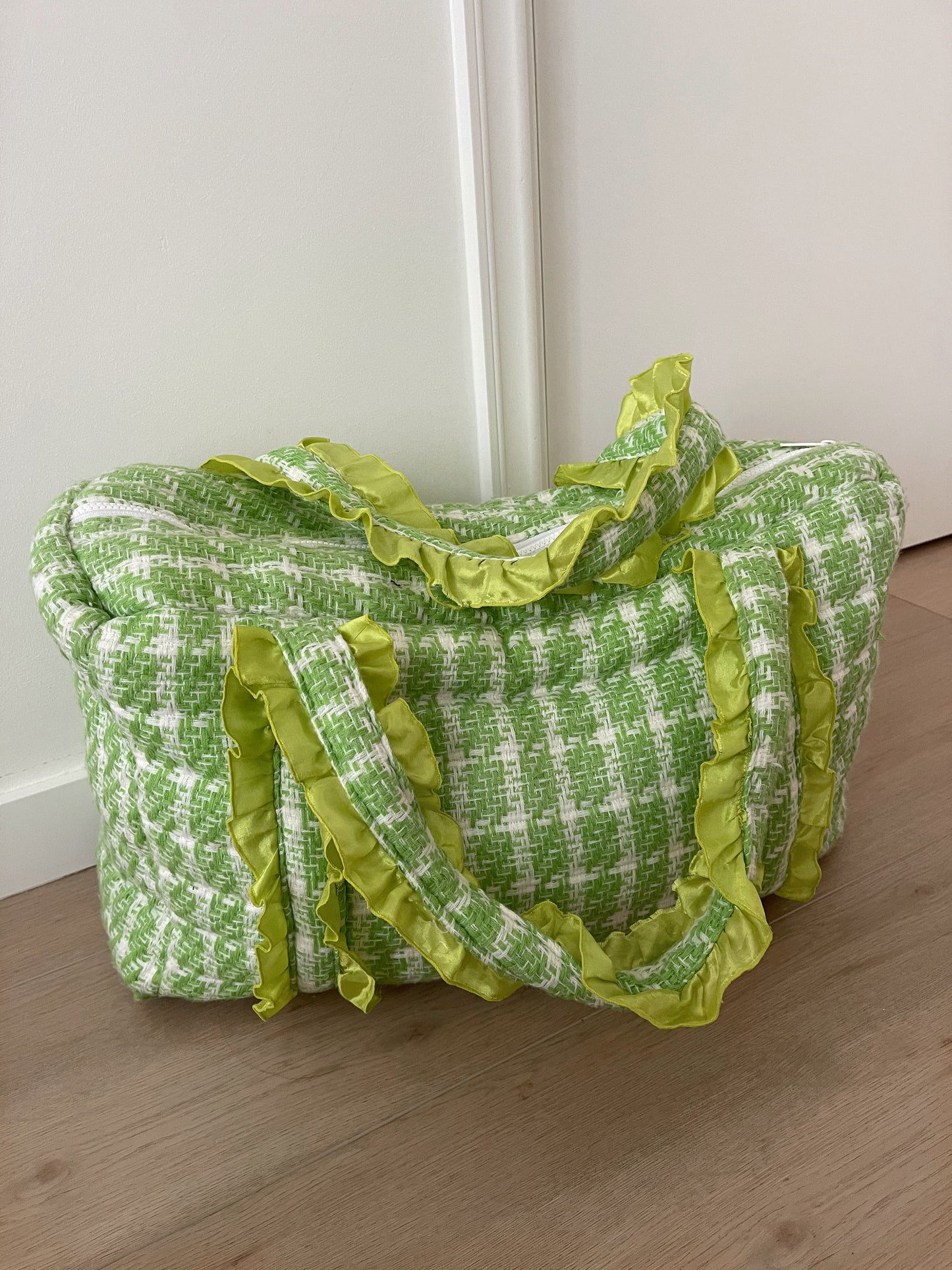 First lady city bag - green white